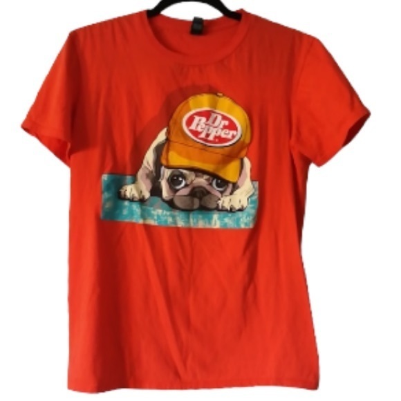 Dr. Pepper Pug Orange T-shirt in size 2XL - Picture 1 of 3